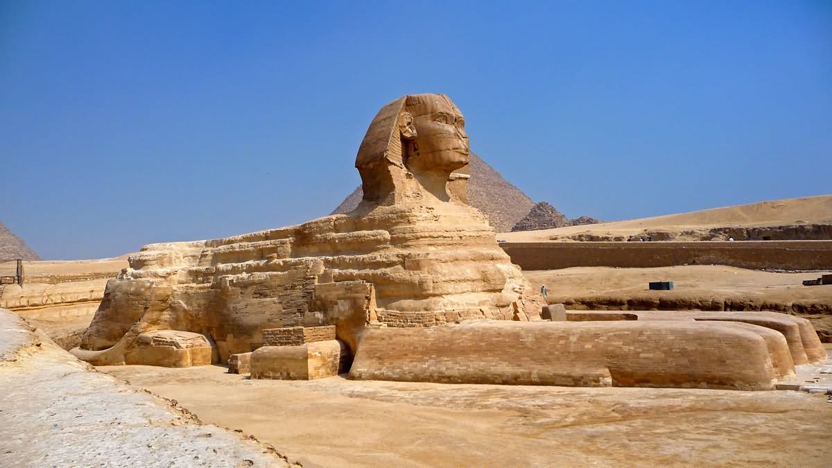Beautiful Side View Of The Great Sphinx of Giza
