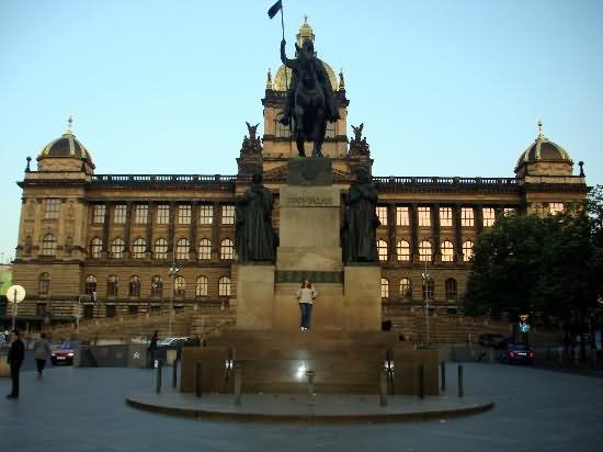 Beautiful Statue At The Wenceslas Square
