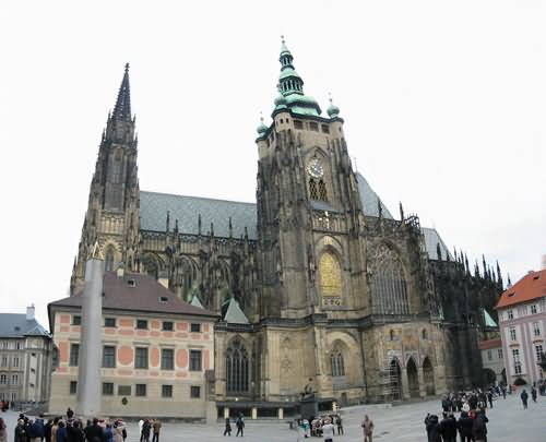 Beautiful View Of The St. Vitus Cathedral, Prague