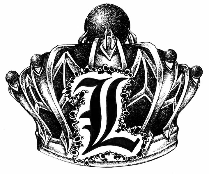 Black Dotwork King Crown Tattoo Design By Miss King