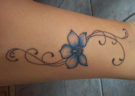 Blue Orchid Tattoo Picture