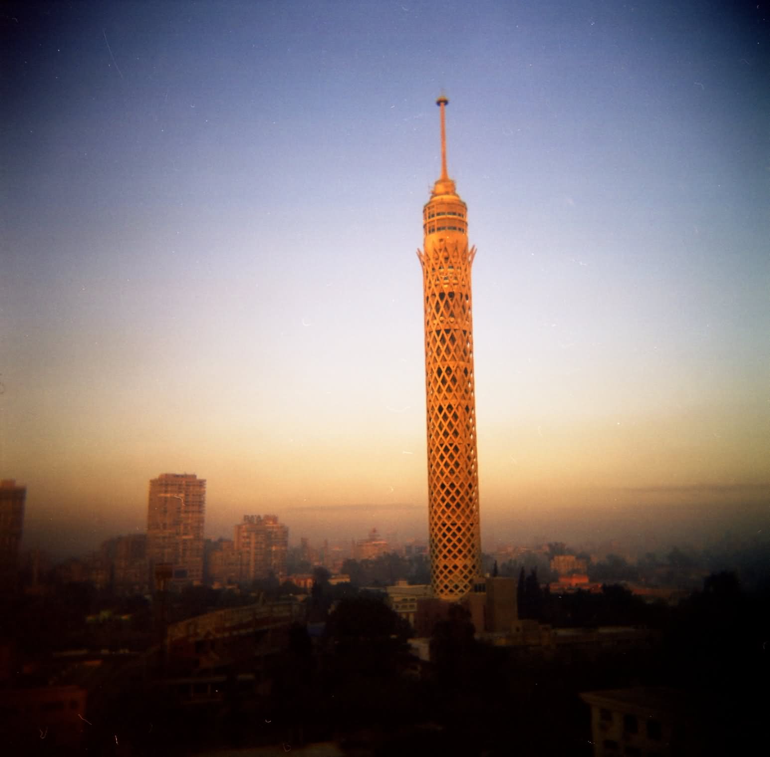 Cairo Tower At Dawn