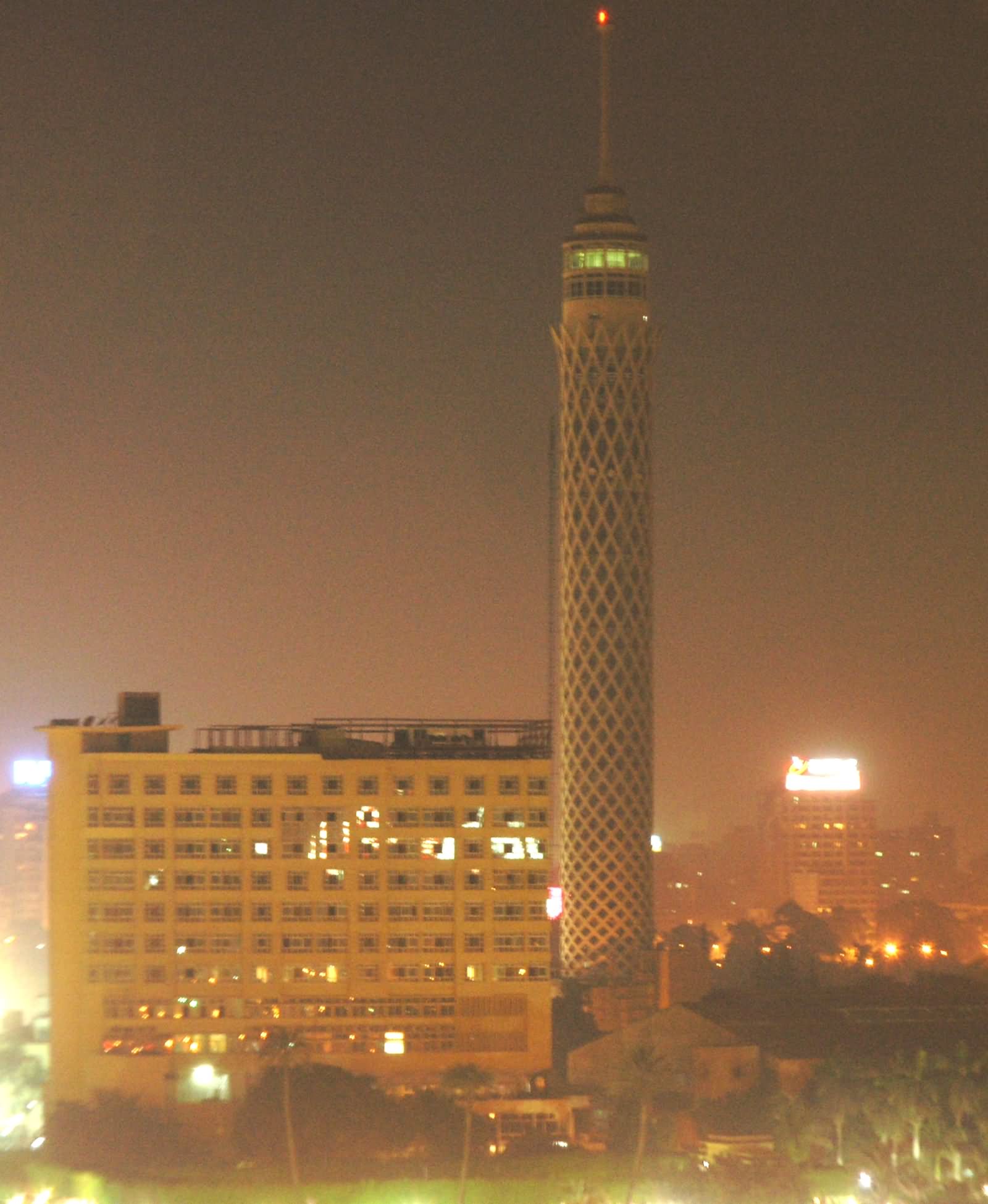 Cairo Tower Night View Picture