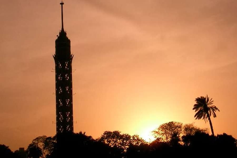 Cairo Tower View During Sunset
