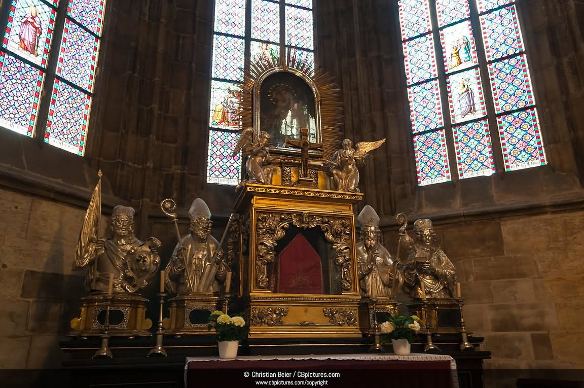 Chapel Of John Of Nepomuk Inside The St. Vitus Cathedral