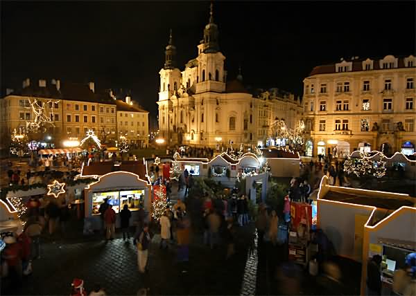 Christmas Atmosphere In Old Town Square, Prague