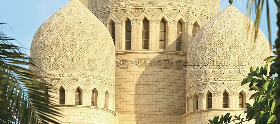 Closeup Of Domes Of El-Mursi Abul Abbas Mosque