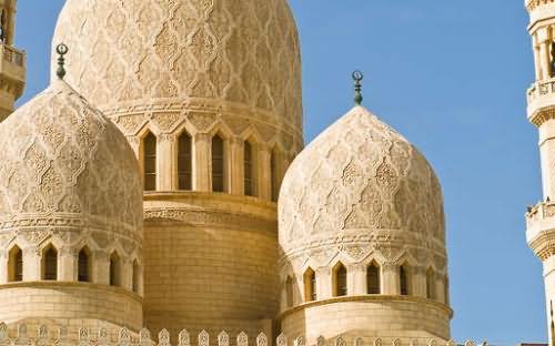 Closeup Of Domes Of The El-Mursi Abul Abbas Mosque