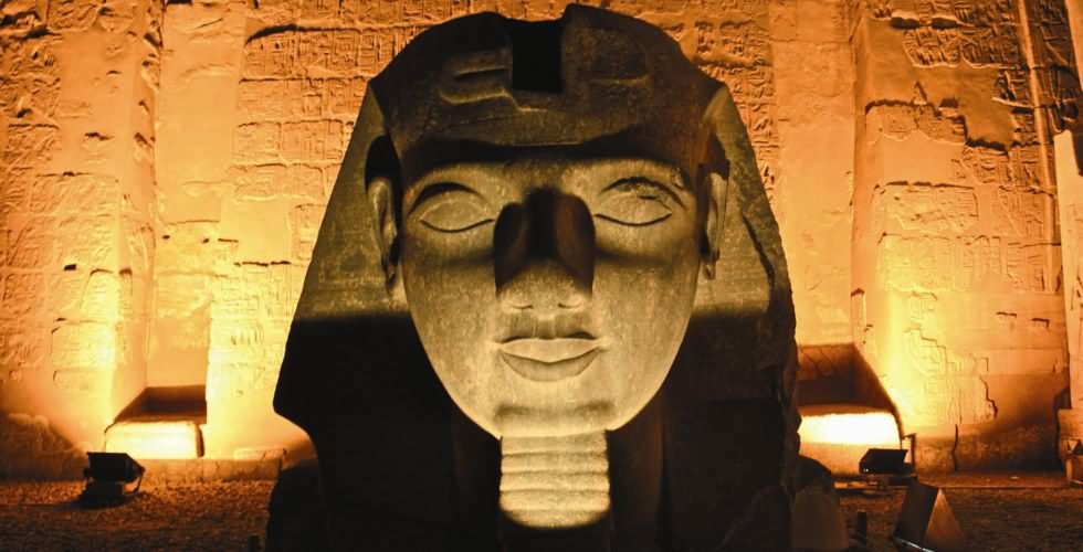 Closeup Of Sphinx At The Luxor Temple