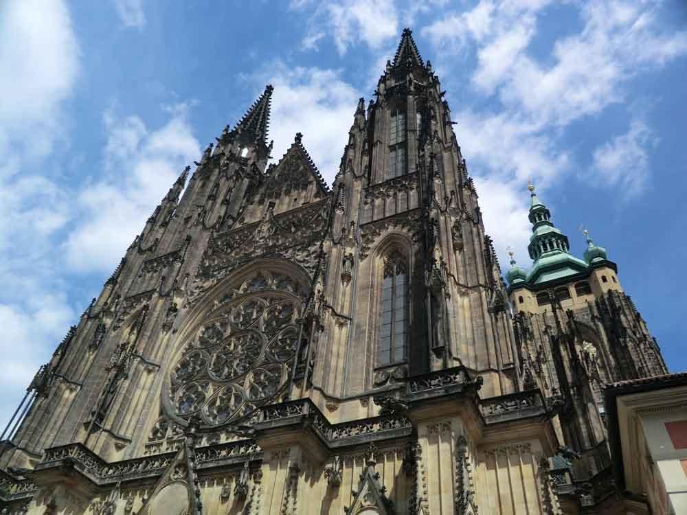 Closeup Of St. Vitus Cathedral, Prague Castle