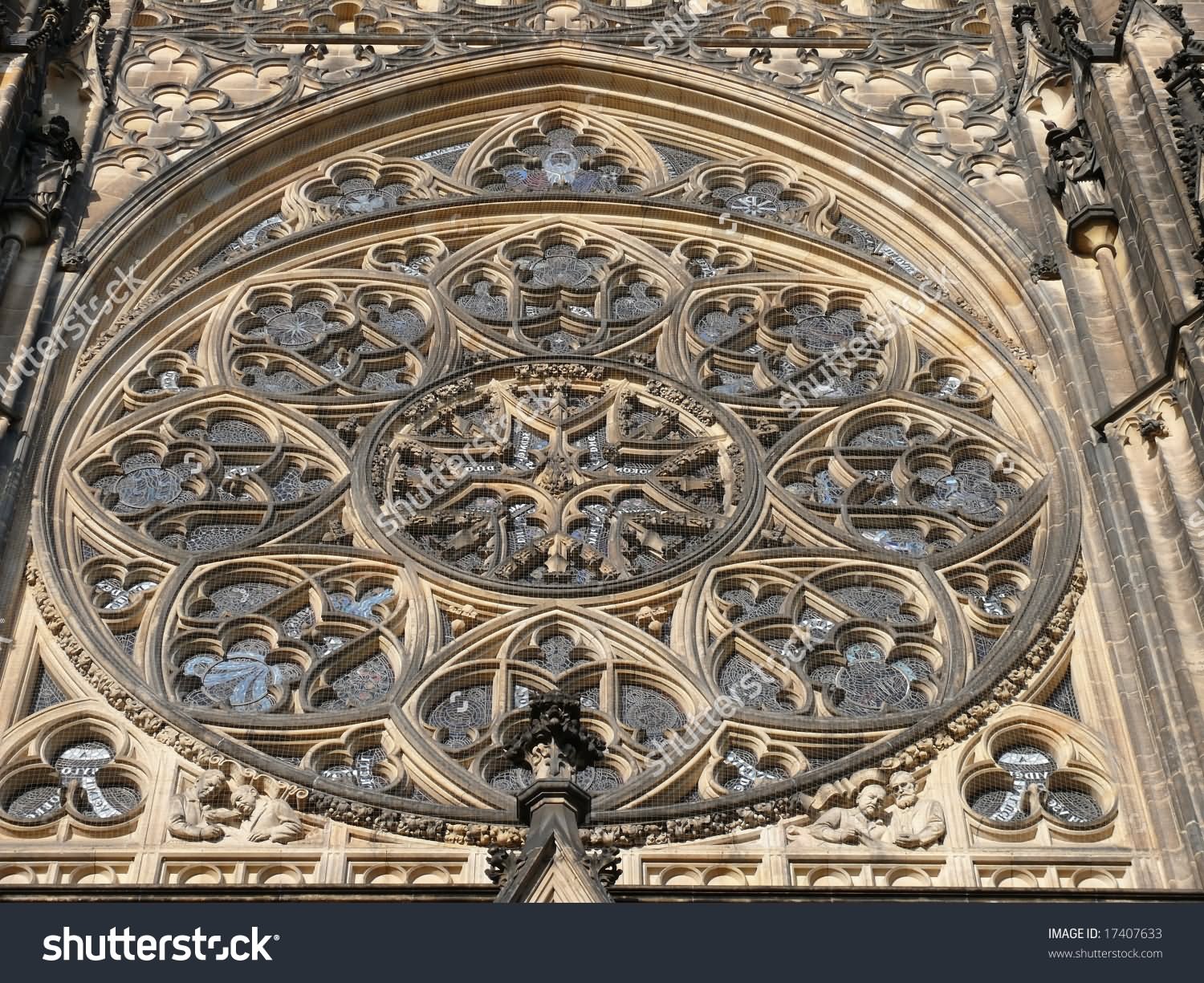 Closeup Of St. Vitus Cathedral, Prague