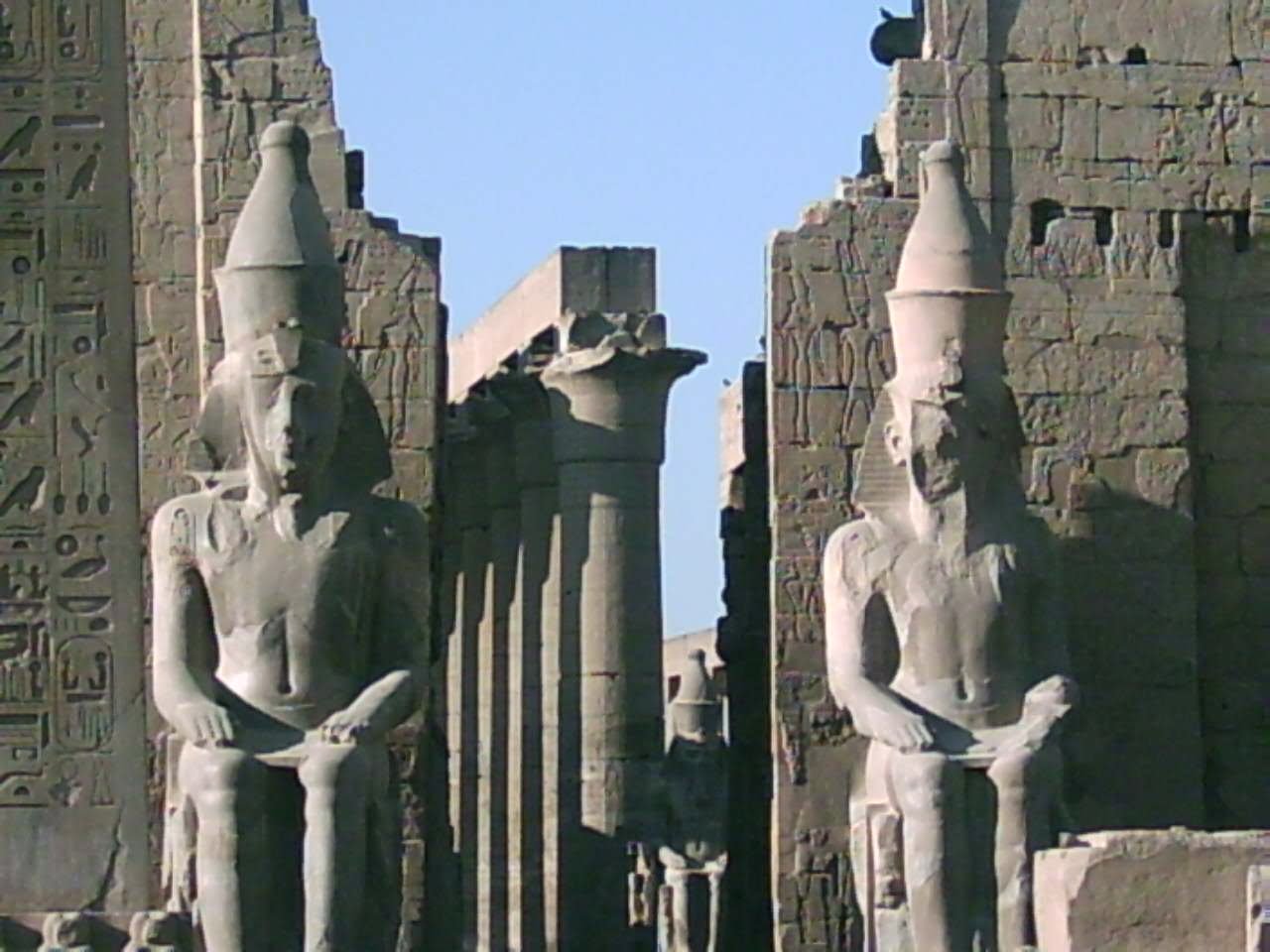 Closeup Of The Luxor Temple In Egypt