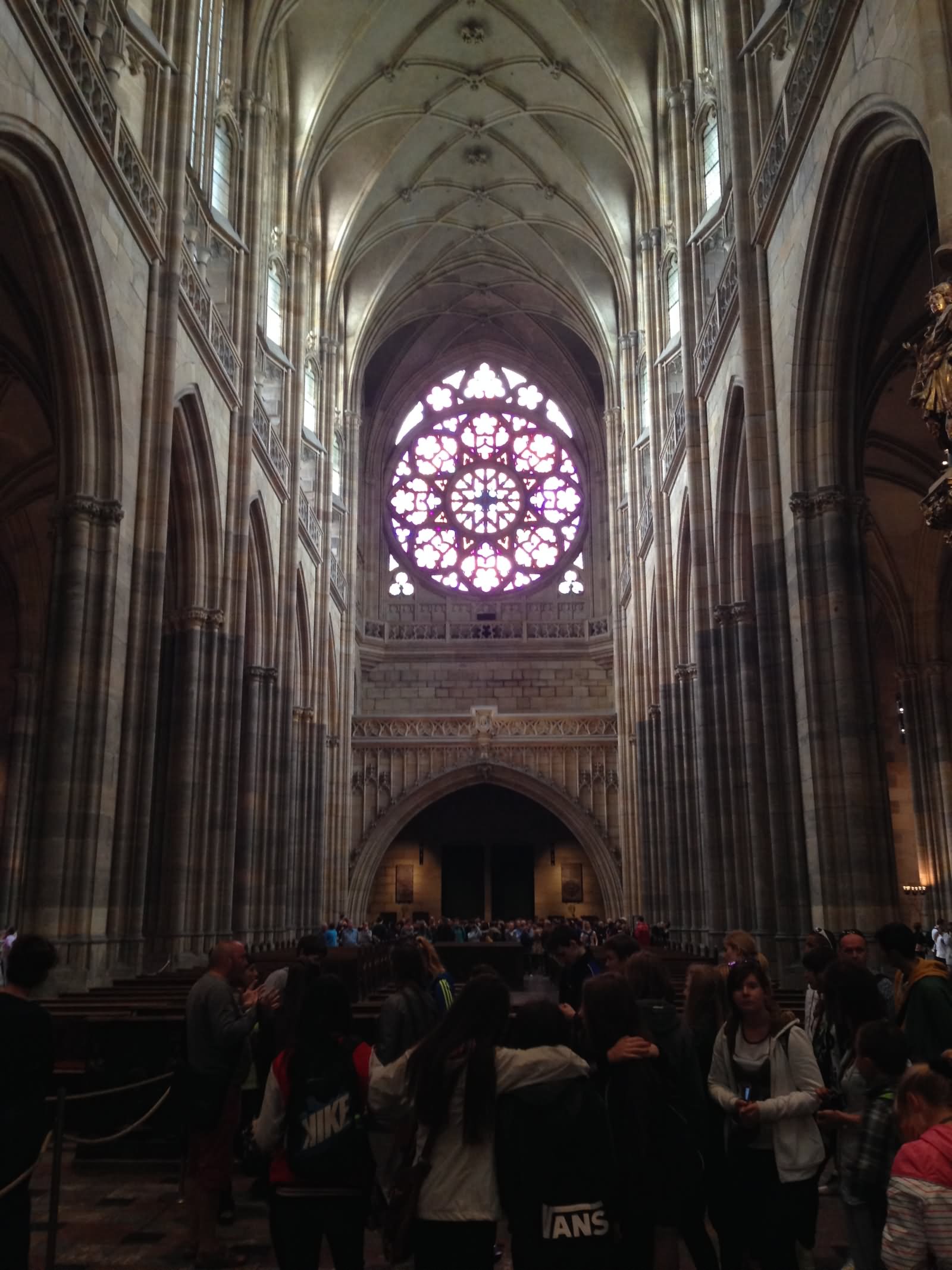 Crowd Inside The St. Vitus Cathedral