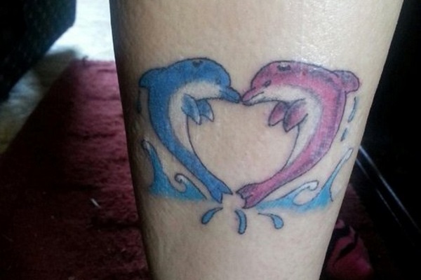 Dolphin Tattoo On Bicep