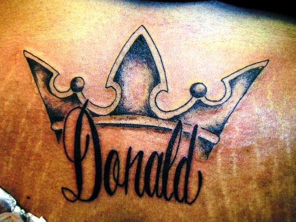 Donald - Black King Crown Tattoo Design