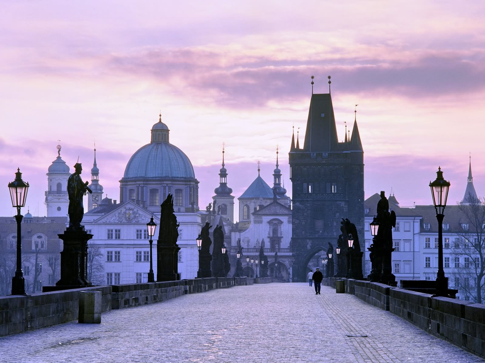 Early Morning View Of The Charles Bridge