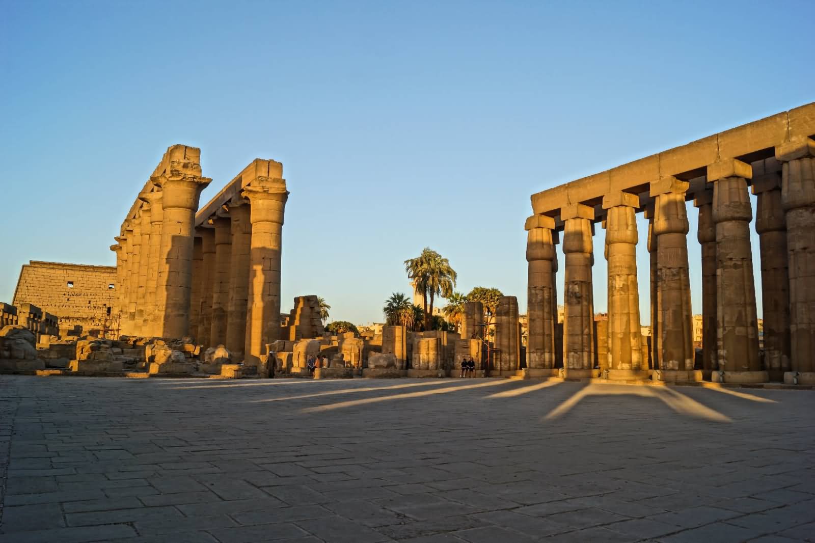 East Bank Columns At The Luxor Temple, Egypt