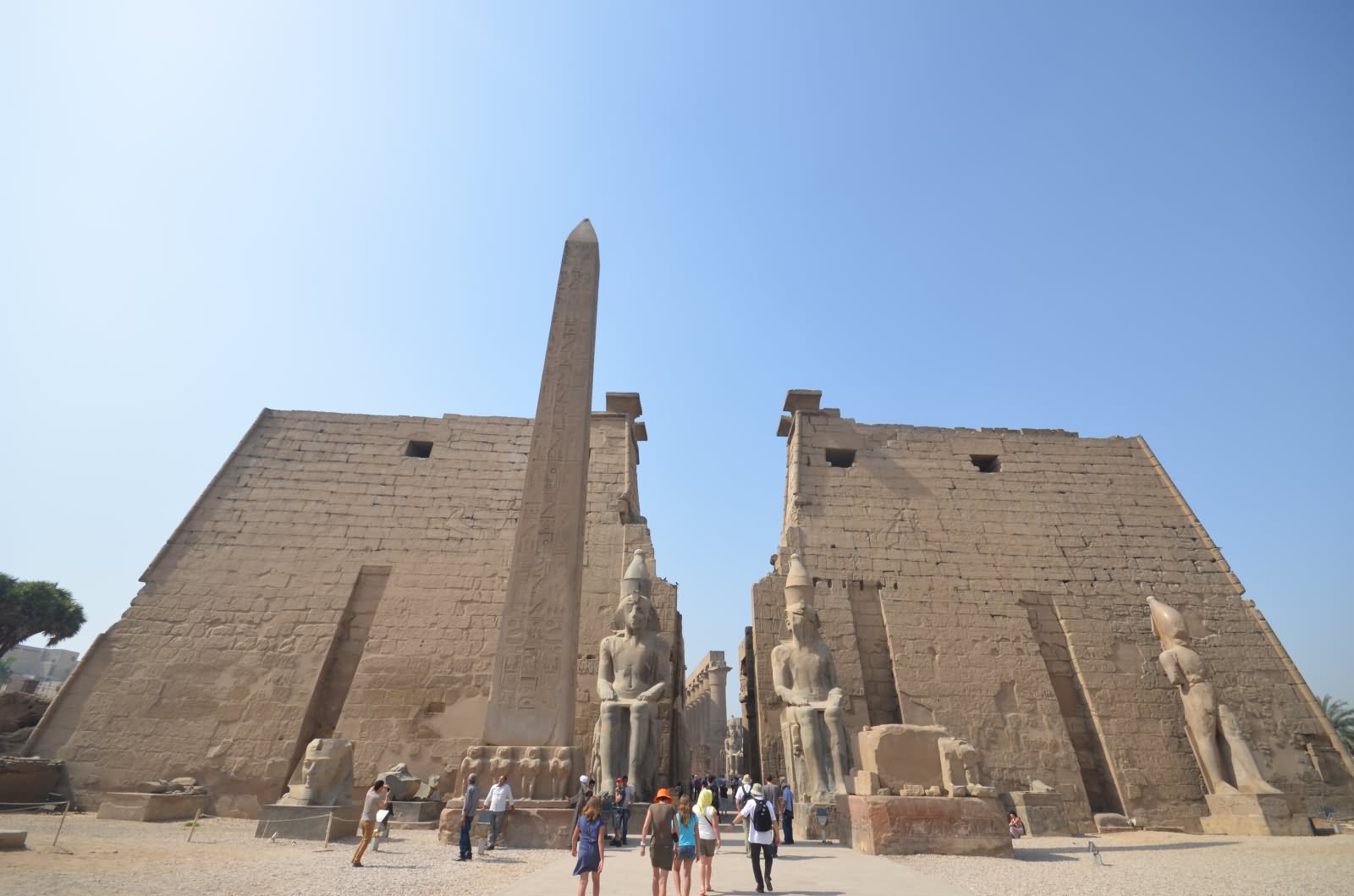 Entrance Of Luxor Temple In Egypt