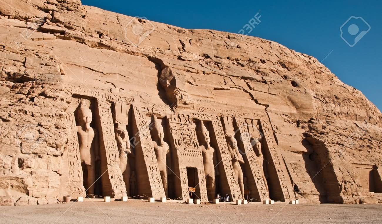 Entrance Of The Temple Of Abu Simbel, Egypt