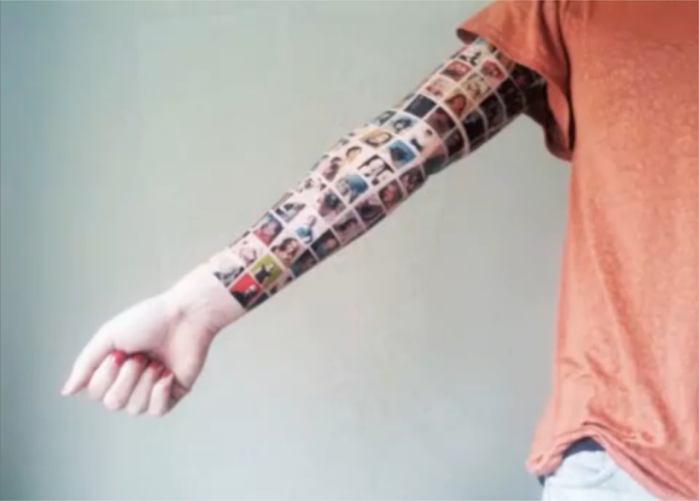 Facebook Photos Geek Tattoo On Arm Sleeve