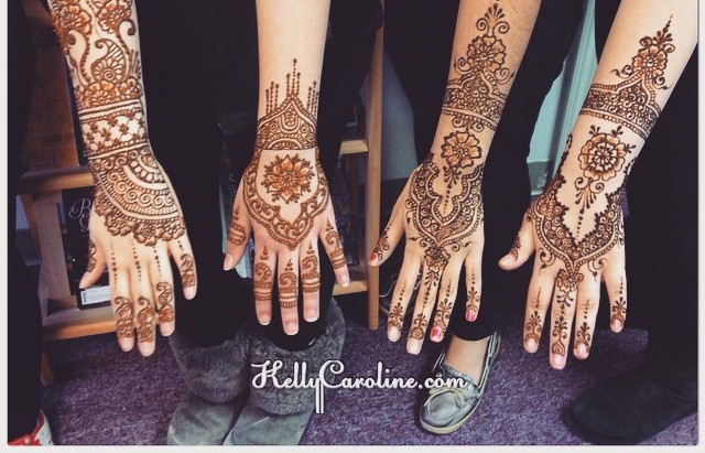 Four Henna Tattoo Designs For Hand