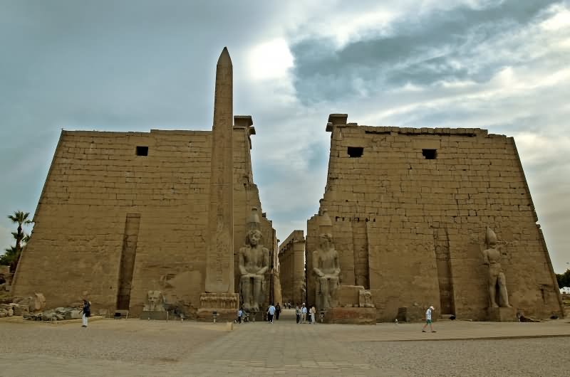 Front Image Of The Luxor Temple