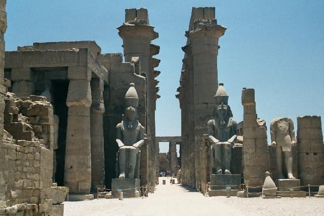 Front View Of Luxor Temple