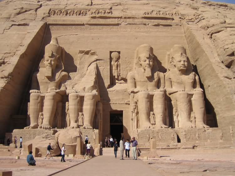 Front View Of The Abu Simbel, Egypt