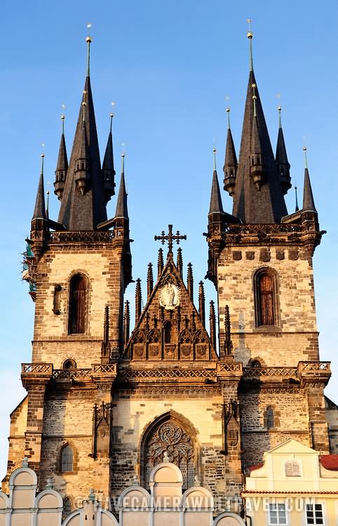 Front View Of The Church of Our Lady Before Týn
