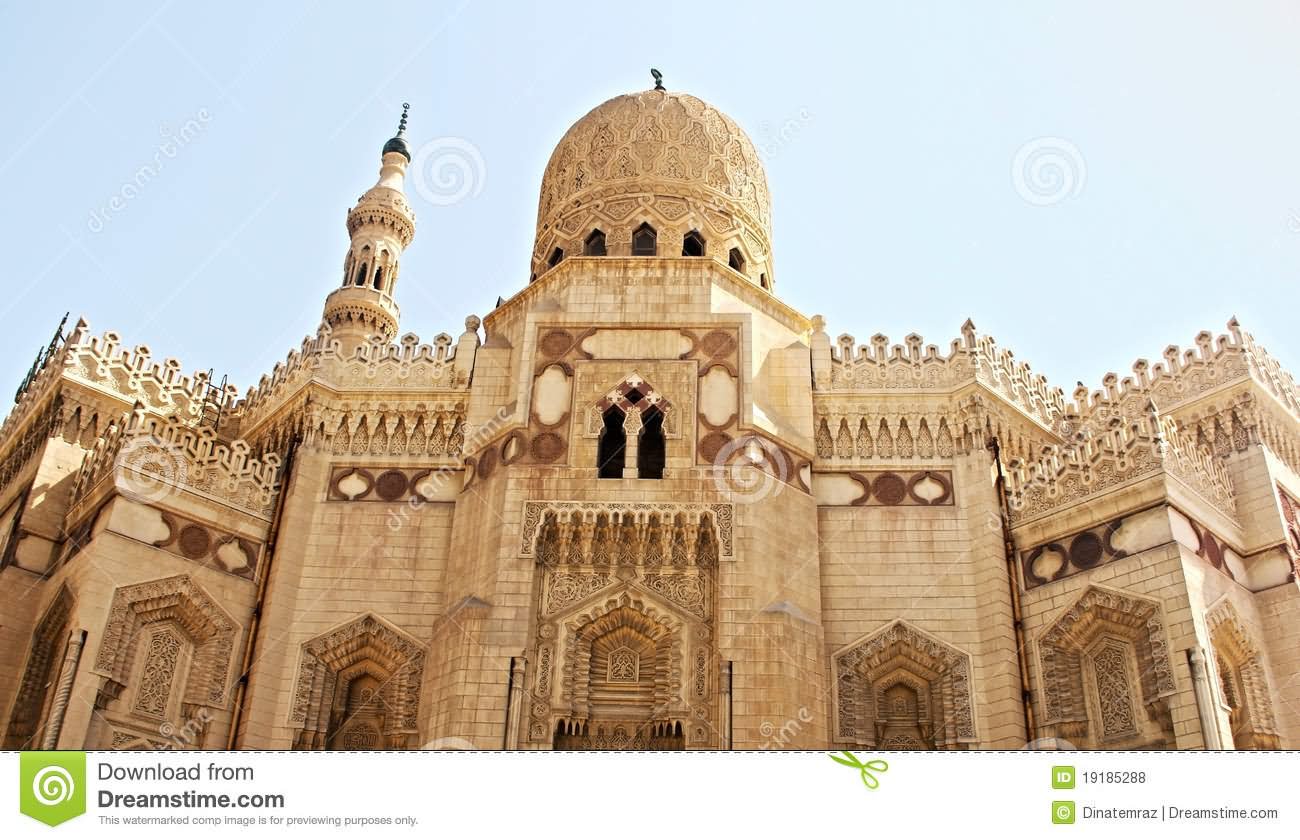 Front View Of The El-Mursi Abul Abbas Mosque, Egypt