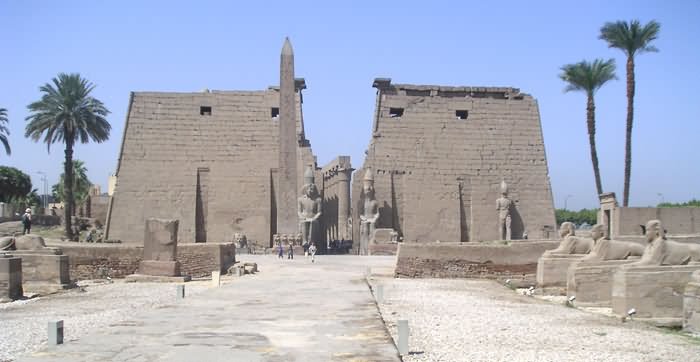 Front View Of The Luxor Temple, Egypt