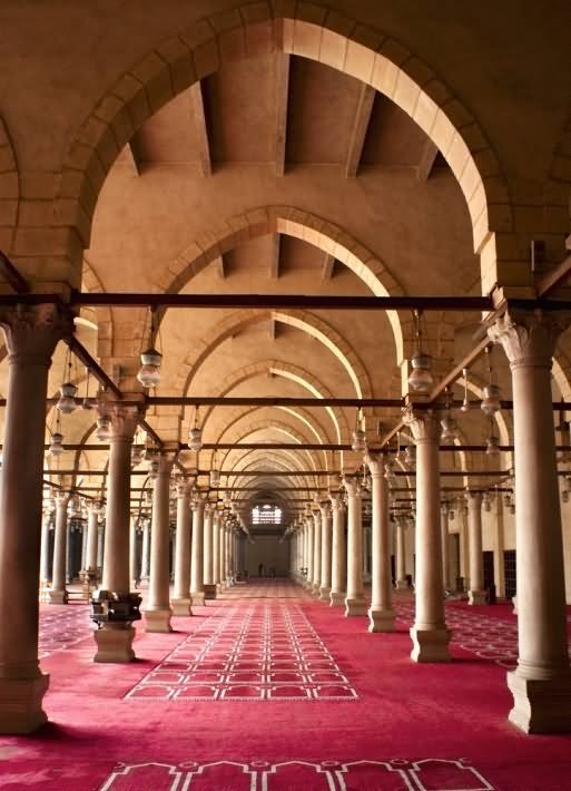 Hall Inside The Mosque Of Ibn Tulun, Cairo