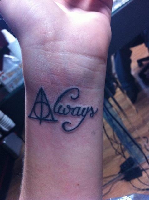 Harry Potter Geek Tattoo On Wrist