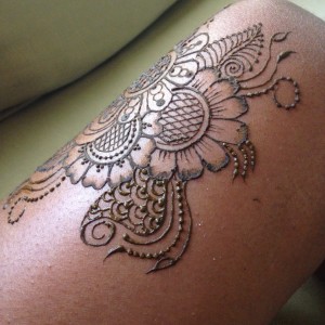 Henna Flowers Tattoo Design