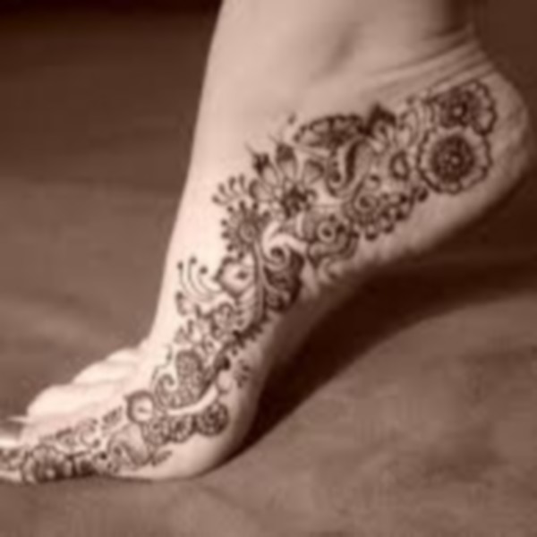 Henna Tattoo On Heel