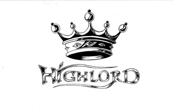 Highlord - Black Ink King Crown Tattoo Design