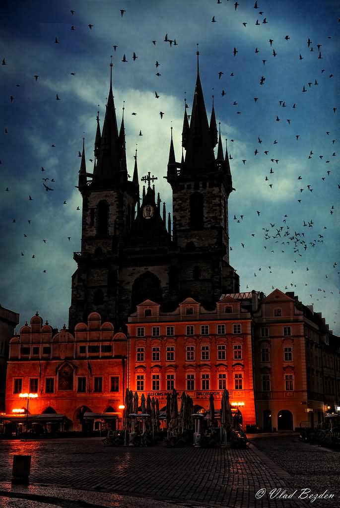 Incredible View Of The Gothic Church of Our Lady Before Týn