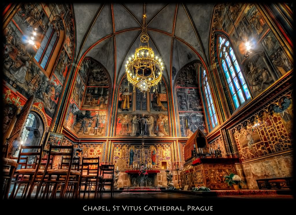 Inside Picture Of St. Vitus Cathedral, Prague