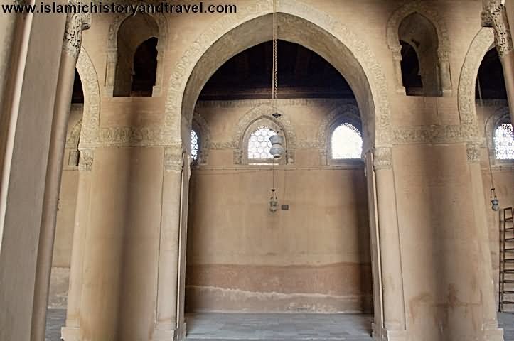 Interior Of Prayer Hall At Mosque Of Ibn Tulun