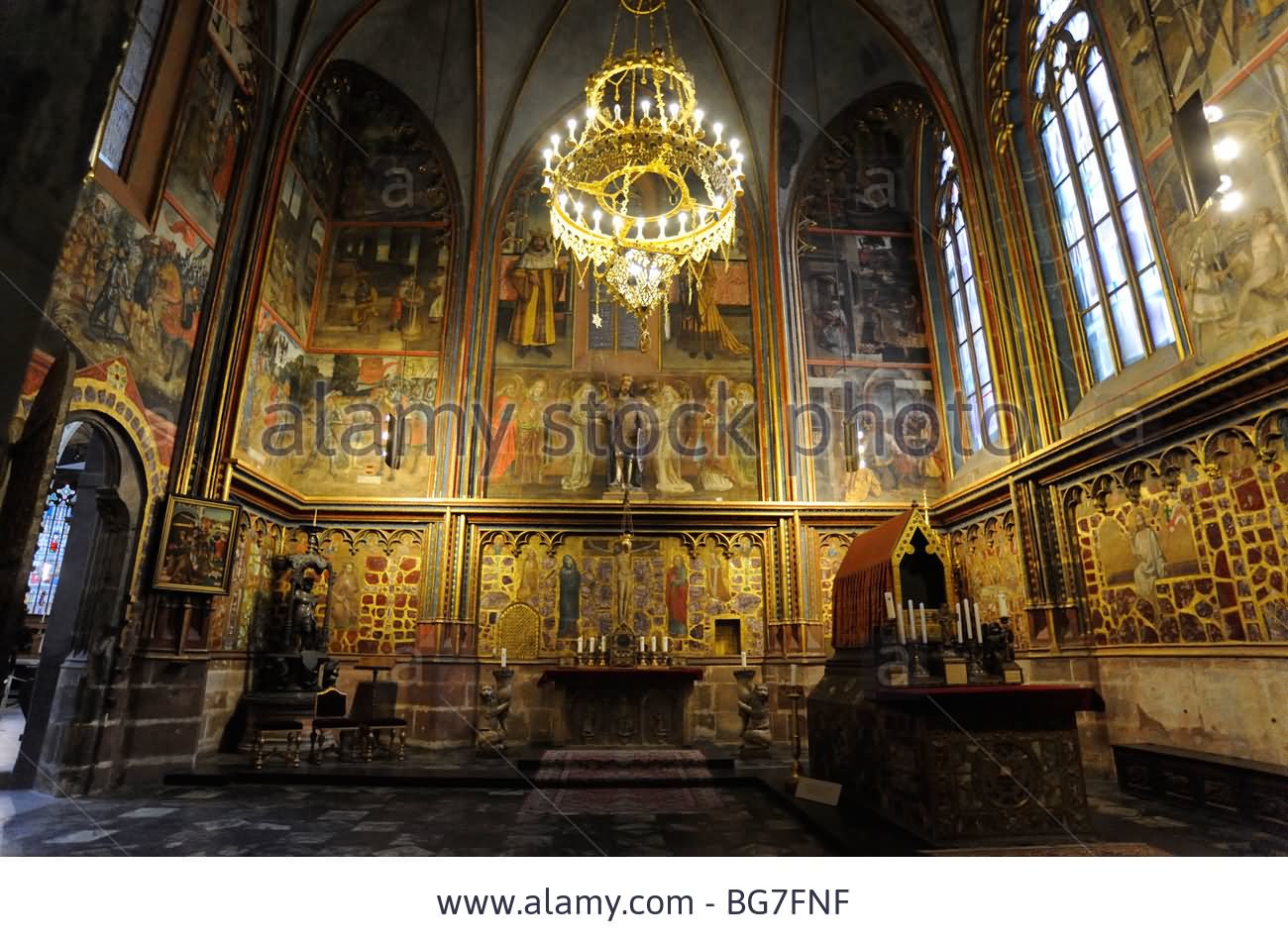 Interior Of St. Wenceslas Chapel In St. Vitus Cathedral