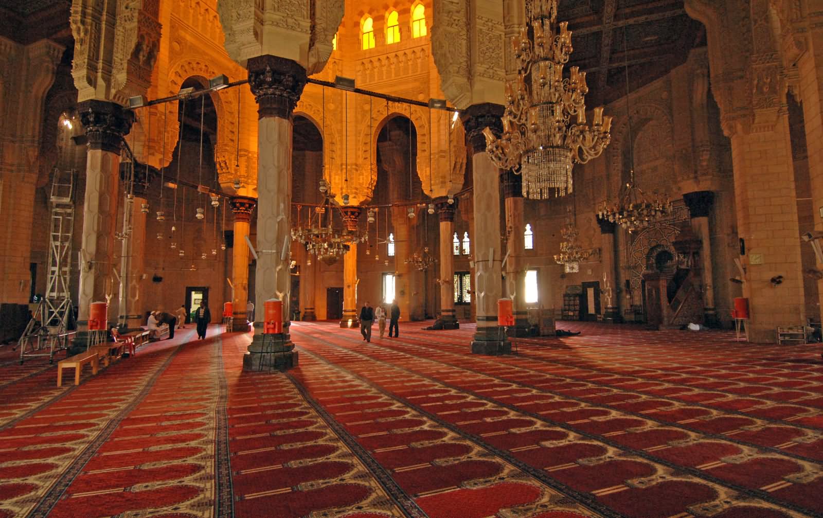 Interior View Of El-Mursi Abul Abbas Mosque In Alexandria