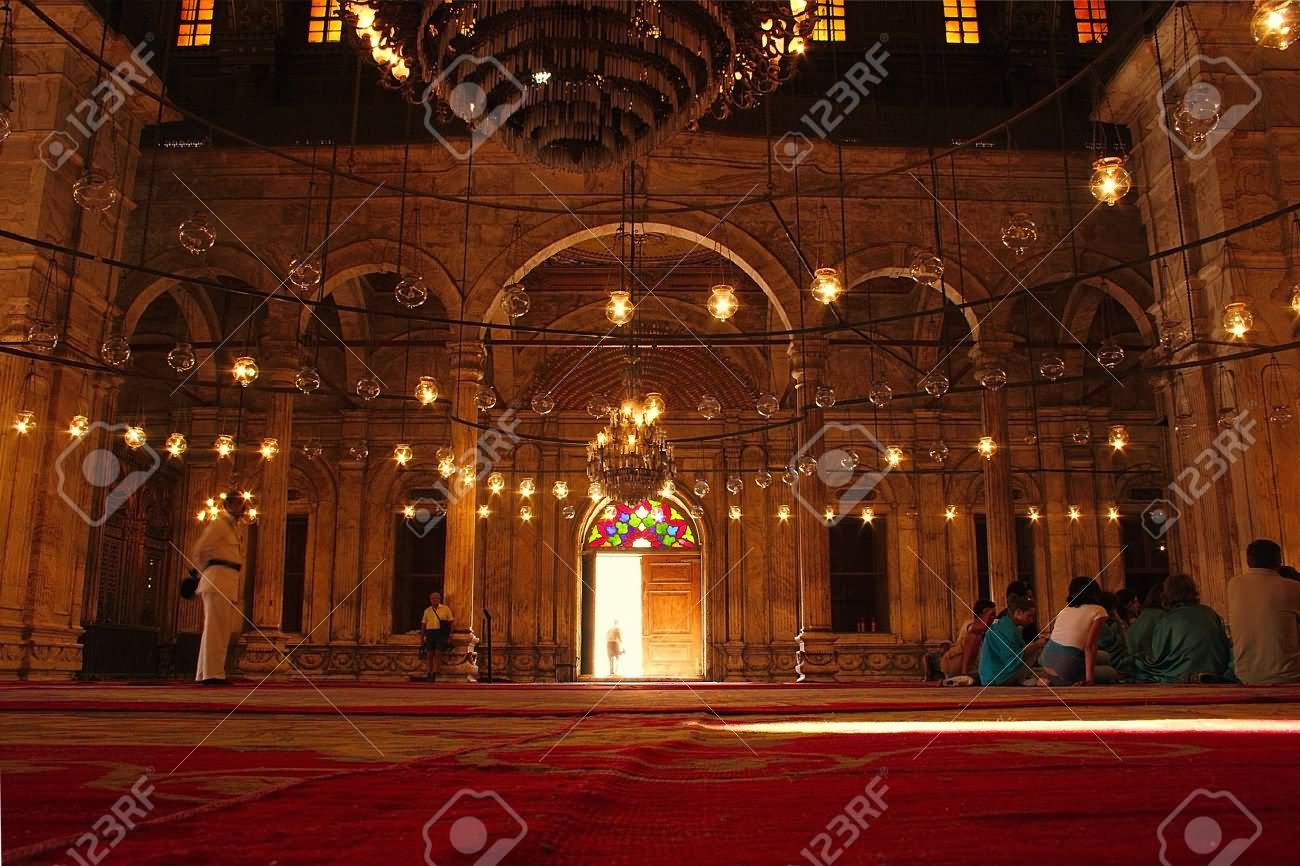 Interior View Of Muhammad Ali Mosque, Egypt