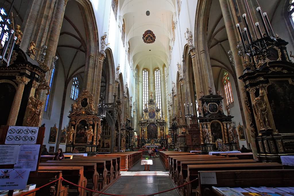 Interior View Of The Church of Our Lady Before Týn