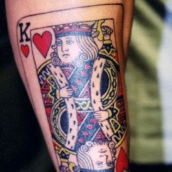 King Of Hearts Tattoo Design