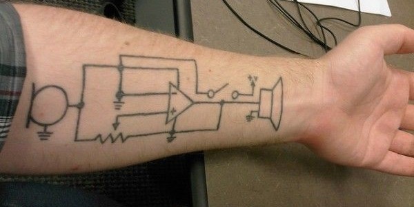 Left Forearm Geek Tattoo
