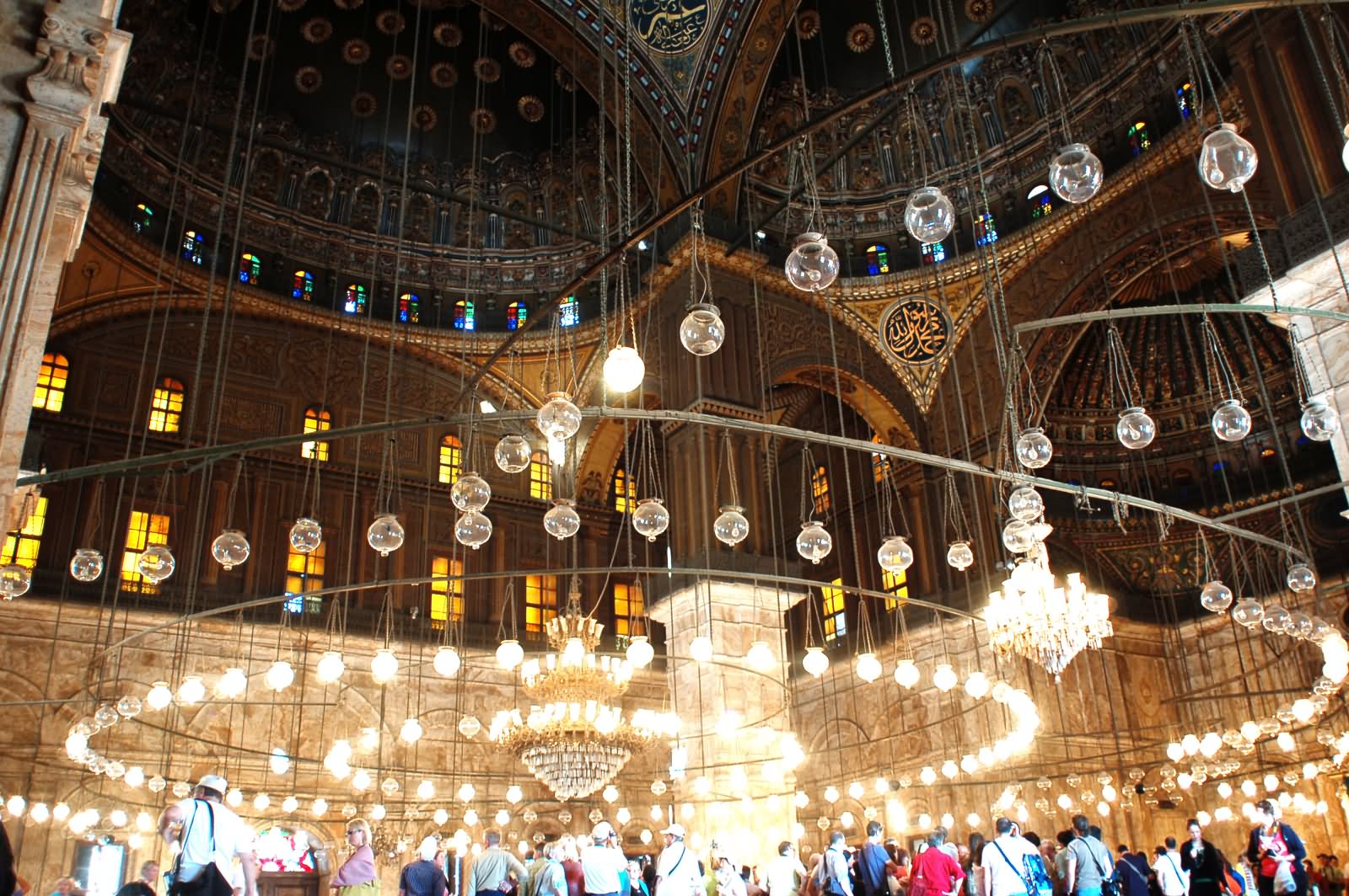 Lighting Inside The Mosque Of Muhammad Ali