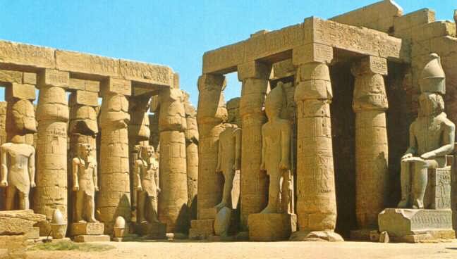 Luxor Temple Courtyard Picture