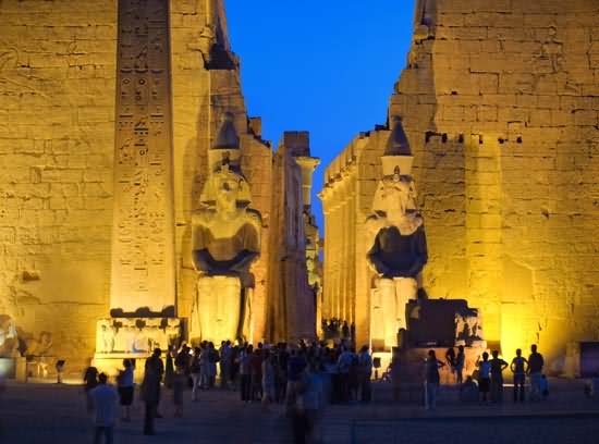 Main Entrance Of Luxor Temple, Egypt