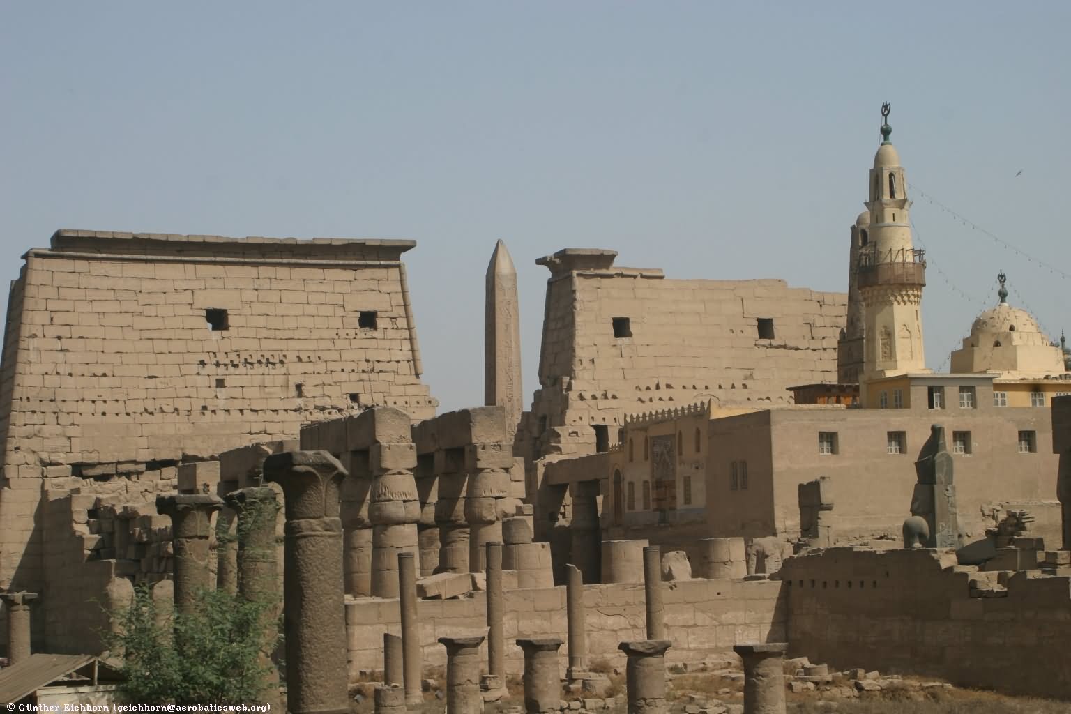 Massive Entrance Gate Of The Luxor Temple