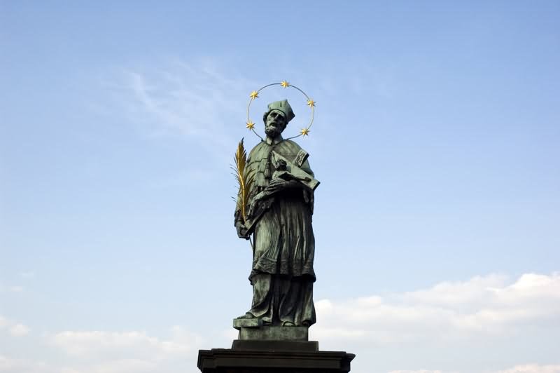 Nepomuk Statue At The Charles Bridge